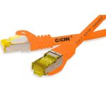 GoConn Patchkabel mit Cat7 Rohkabel 1m orange S/FTP PiMF 500MHz 2xgeschirmt