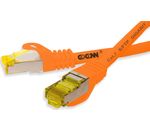 GoConn Patchkabel mit Cat7 Rohkabel 20m orange S/FTP PiMF 500MHz 2xgeschirmt