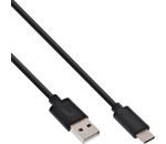 InLine USB 2.0 Kabel, Typ C Stecker an A Stecker, schwarz, 2m