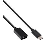 InLine USB 3.1 Adapterkabel, Typ C Stecker an A Buchse, 0,15m