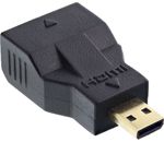 InLine HDMI Adapter C Bu->D St vergoldet/schwarz