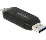 Card Reader Delock USB3.0 A +micro B-> SD/SDHC/MMC/micSD OTG, Delock [91734]