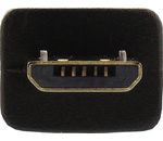 InLine Micro-B USB Verlängerung Stecker auf Buchse vergoldet schwarz 1,5m