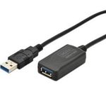 DIGITUS USB3.0 aktives Verlängerungskabel 5m USB A/St - USB A/Bu AWG28