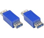 Adapter USB 3.0 Typ A Buchse an Typ A Buchse, blau, Good Connections®