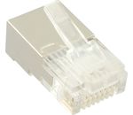 InLine Modularstecker 8P4C RJ45 zum Crimpen auf Rundkabel, geschirmt, 100er Pack