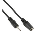 InLine® Klinken Adapterkabel 4pol. 2,5mm Stecker -> 4pol. 3,5mm Buchse, 1m