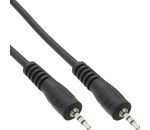 InLine® Klinke Kabel, 2,5mm Stecker / Stecker, Stereo, 0,5m
