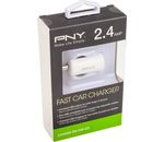 PNY USB Fast Car Charger Weiß 12V 2.4 Amp