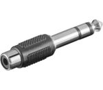 Audio-Adapter; Audio-Adapter, Klinke 6,35 mm-Stecker (3-Pin, Stereo) - Klinke 6,35 mm-Stecker (3-Pin, Stereo) > Cinch-Buchse