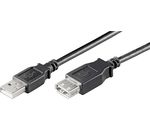 USB 2.0 Hi-Speed Verlängerungskabel; USB Verl AA180 LC HiSpeed2.0 SCHW 1.8mSB