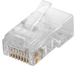 RJ45 Stecker, CAT 5e UTP ungeschirmt; RJ45 Stecker, CAT 5e UTP ungeschirmt - für Rundkabel