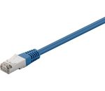 CAT 5e Patchkabel, F/UTP, Blau; CAT 5e Patchkabel, F/UTP, Blau, 5 m - ohne Rastnasenschutz, CCA