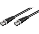 BNC Verbindungskabel; BNC Verbindungskabel, 0.5 m, Schwarz - BNC-Stecker > BNC-Stecker