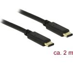 USB Kabel Delock C -> C St/St 2.00m schwarz
