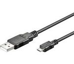 USB Kabel A -> micro B St/St 1.00m sw