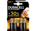 DURACELL Batterie Plus Power Alkaline Mignon AA LR6 1,5V 4er-Bli