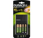 DURACELL 4-Stunden-Ladegerät CEF14 mit 2xAA-Akkus 1.300 mAh + 2xAAA-Akkus 750 mAh