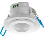 Infrarot Decken-Einbau-Bewegungsmelder; Infrarot Decken-Einbau-Bewegungsmelder, Weiß - 360 ° Erfassung, 8 m Reichweite, für Innen (IP20), LED-geeignet