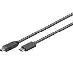 USB 2.0 HighSpeed Kabel > USB C; USB 3.1 C/Mini-B 2.0 0100 SCHWARZ 1.0m