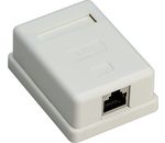 1-port RJ45 Anschlussdose, CAT 6, STP; 1-port RJ45 Anschlussdose, CAT 6, STP - geschirmt