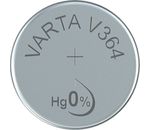 VARTA V 364 Knopfzelle silber, 1.55V, 20mAh, 6.8mm Durchmesser, 2.15mm Höhe