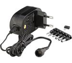 Universal-Netzteil 3V-12V 1,5A 18W 6xDC-Adapter schwarz 1,8m