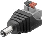 Terminal Block 2-pin - DC-Stecker (5,50 x 2,10 mm); Terminal Block 2-pin - DC-Stecker (5,50 x 2,10 mm) - push-down Klemmbefestigung