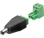 Terminal Block 2-pin - DC-Stecker (5,50 x 2,10 mm); Terminal Block 2-pin - DC-Stecker (5,50 x 2,10 mm) - abnehmbare Schraubbefestigung, 2-teilig