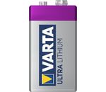 Varta Ultra Lithium 9V Block- Batterie - Power für Rauchmelder, Sport, Outdoor