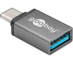 USB-C™ Adapter - USB 3.0 A-Buchse; USB-C™ Adapter - USB 3.0 A-Buchse, Grau - zum Anschluss zwischen USB-C™ und USB-A Geräten