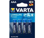 VARTA Longlife Power Alkaline Batterien AAA Micro LR03 4903 4er Blister