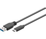 USB 3.1 SuperSpeed+ Kabel; USB 3.1 C/A 3.0 0100 SCHWARZ 1.0m