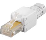 CAT 5/6 Tool-less RJ45 Stecker mit Knickschutz; CAT 5/6 RJ45 TOOLLESS PLUG UTP