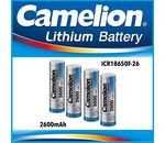 Camelion Lithium-Ion Akku ICR 18650 F-26 Flattop / 3,7V / 2600mAh