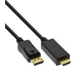 InLine DisplayPort zu HDMI Konverter Kabel, 4K/60Hz schwarz, 0,5m