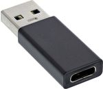 InLine USB 3.1 Adapter, USB-A Stecker auf USB Typ-C Buchse (Gen.1)