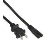 InLine Netzkabel, Netzstecker Japan auf Euro 8 C7 Stecker, schwarz, 1,8m