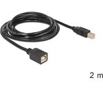 USB Verlängerung Delock USB-B -> USB-B St/Bu 2,00m