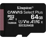 Kingston Technology 64GB MICROSDXC CANVAS SELECT