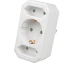 Mehrfachsteckdose Steckdosenadapter 3-fach 1 Schuko/2 Euro