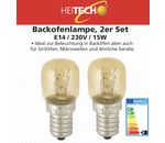 HEITECH Backofenlampe E14 230V 15W 2er Set