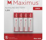 Maximus Alkaline Batterien AAA Micro LR03 MN2400 4er Blister