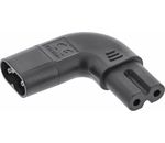 InLine® Netzadapter IEC 60320 C8 / C7, links/rechts gewinkelt 2pol.