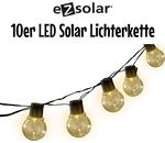 10er EZ-Solar LED Solar Lichterkette Gartenlicht Partylicht
