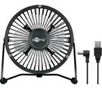 USB Ventilator 4 Zoll für den Schreibtisch schwarz