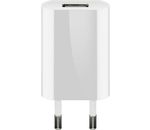 USB-Ladegerät 1 A; USB-Ladegerät 1 A, Weiß - mit 1x USB-Buchse, flache Bauform