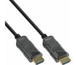 InLine HDMI AOC Kabel, Ultra High Speed HDMI Kabel, 8K4K, schwarz, 40m