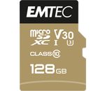 EMTEC MicroSD Card 128GB SDXC CL.10 V30 Pro + Adapter