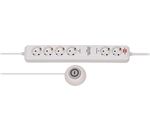 Brennenstuhl Eco-Line Comfort Switch Plus Steckdosenleiste, 6-fach - weiß